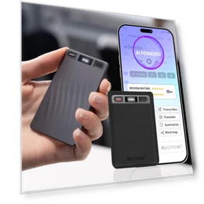 Голосовой диктофон с ИИ-транскрипцией и шумоподавлением — Программное обеспечение Dragon и ScanSoft от Nuance, RECPOINT