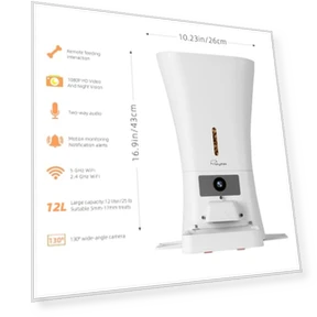 Автоматическая кормушка для собак и кошек с камерой и диспенсером лакомств — Камеры и мониторы, SKYMEE