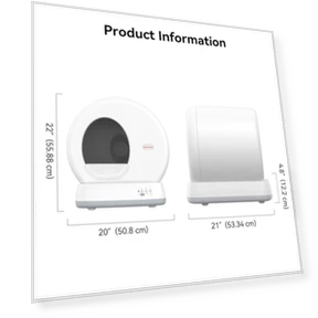 Самоочищающийся лоток для кошек, большой объём — Системы приучения к туалету, Meowant