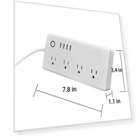 Умный сетевой фильтр с розетками и USB-портами — Сетевые фильтры и удлинители, Jinvoo