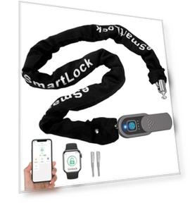 Велосипедный цепной замок с отпечатком пальца — Цепные замки, Anweller