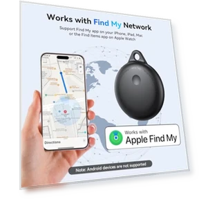 Умные метки-4 шт., Bluetooth-трекер для поиска, совместимый с Apple Find My, искатели ключей и трекер Find My,... — Поисковики вещей, Delumu