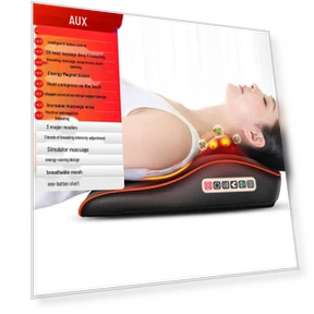 Подушка для массажа спины с умным термотерапевтическим нагревом — Подушки для сидений, AUX