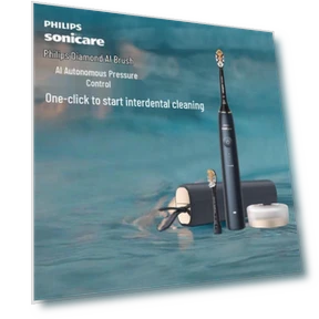 Электрическая зубная щетка с искусственным интеллектом — Вращающиеся, Philips