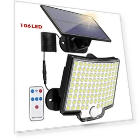 Солнечный светильник для улицы с датчиком движения — Прожекторы и охранное освещение, KIWONG