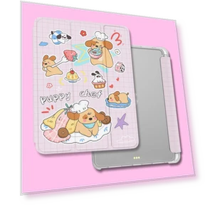 Умный чехол с милым рисунком собаки-пудинга для iPad — Обложки, Joyway