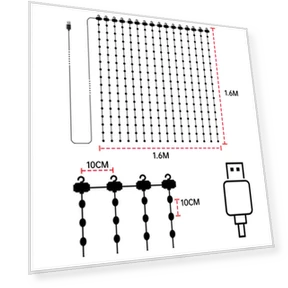 Умный занавес с Bluetooth LED и гирляндой — LED ленты, Mellow Home