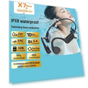 Водонепроницаемая спортивная Bluetooth-гарнитура с костной проводимостью — Браслеты и клипсы, SmartGears