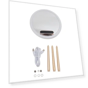 Умное зеркало для макияжа с беспроводной зарядкой — Ручные, Electric1