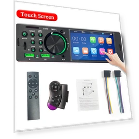 Автомобильное радио с сенсорным экраном 4,1 дюйма, Bluetooth, MP5-плеер, FM-приемник, с красочной подсветкой и пультом... — Автомагнитолы, SageTechnology