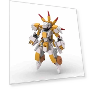 Сборная модель миниатюрного боевого робота из строительных блоков — Конструкторы, Focus on toys