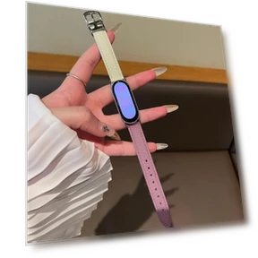 Кожаный ремешок для умного браслета — Браслеты и клипсы, LUJING-Smart Watch Accessories