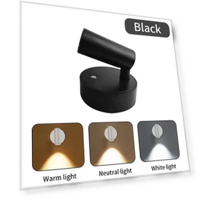 Магнитный настенный светильник с сенсорным управлением и диммированием — Настольные лампы, COOKING-MALL