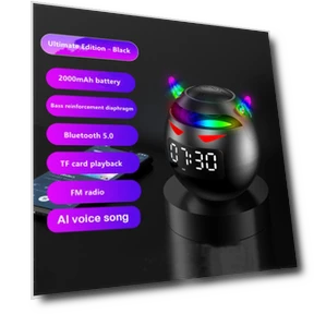 Портативный умный Bluetooth-динамик с часами и светодиодной подсветкой — Портативные колонки с Bluetooth, Walmart