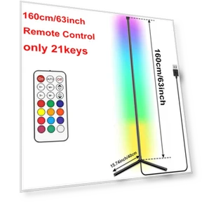 Умная напольная угловая лампа с Bluetooth и приложением, диммируемый RGB светодиодный окружающий свет, торшер Alexa — Оригинальные светильники, KITCHEN-MALL