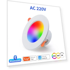 Умный потолочный светильник с диммированием и RGB+CCT — Встроенные светильники, BlitzWolf