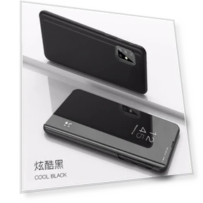 Умный зеркальный флип-чехол для смартфонов Samsung Galaxy — Бамперы, Samsung