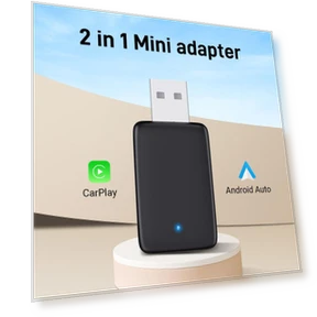 Беспроводной адаптер Carplay и Android Auto 2 в 1 — Автомагнитолы, Auto Launcher
