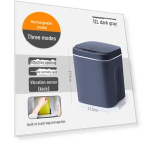 Автоматический дезодорирующий мусорный бак — Пресс для мусора