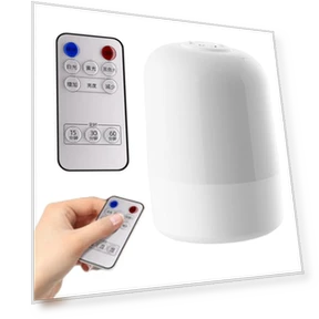 Прикроватная лампа с регулировкой яркости, цифровыми часами и сенсорным управлением — Настольные лампы, Zhonghefu