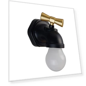 Управляемый ночник-кран, умная прикроватная лампа — Оригинальные светильники, CrimsonClay