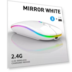 Беспроводная светящаяся мышь с двойным подключением — Коврики для мыши, Faylisvow