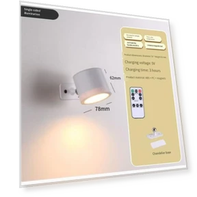 Магнитный настенный светильник с пультом дистанционного управления — Ночники, Lminmin
