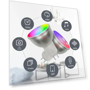 Управляемый голосом прожектор с регулировкой яркости и цветовой температуры — Потолочные светильники, Value Vault