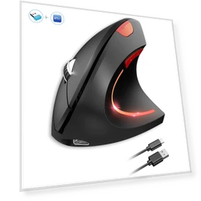 Беспроводная мышь с двойным режимом — Коврики для мыши, Kebidumei