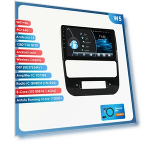 Автомагнитола с голосовым управлением ИИ, Bluetooth, GPS и поддержкой CarPlay/Android Auto — Автомагнитолы, OSSURET