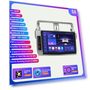 Автомобильный радиоприемник с CarPlay и Android Auto для Toyota Land Cruiser Prado 150 — Автомобильные навигаторы, Hizpo