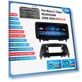 Автомагнитола с CarPlay и Android Auto для Mercedes-Benz C-Class — Автомобильные навигаторы, OSSURET