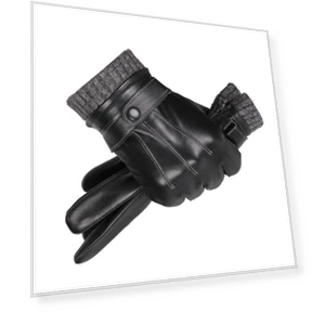 Кожаные перчатки с флисовой подкладкой и сенсорным экраном — Подкладки для перчаток, Premium Price