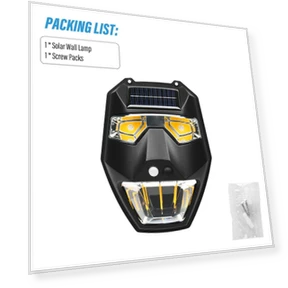 Уличный солнечный садовый настенный светильник — Наружное освещение, Aura Living