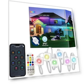 Умные уличные светодиодные гирлянды для карниза — Гирлянды и светодиодные ленты, CETELUMA