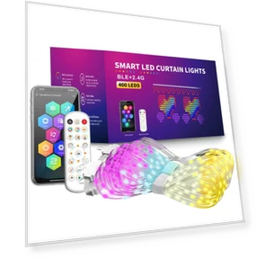 Умные гирлянды-занавес RGB — Гирлянды для дома, Mellow Home