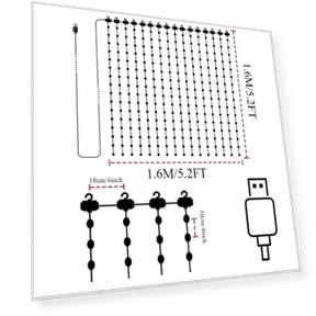 Умные занавесные светильники с музыкой и динамическим дисплеем — Коммерческое освещение, Mellow Home