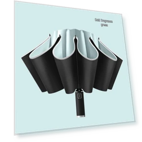 Полностью автоматический реверсивный зонт с УФ-защитой — Зонты, Chose One