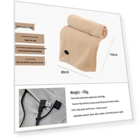 Умный подогреваемый шаль-плед — Электрические одеяла, Guteng