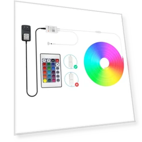 Умная неоновая светодиодная лента RGB с регулируемым окружающим светом — LED ленты, Mellow Home