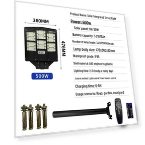 Умная солнечная светодиодная уличная лампа с пультом дистанционного управления — Прожекторы и охранное освещение, Chose One