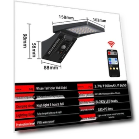 Солнечная водонепроницаемая настенная лампа с датчиком движения — Прожекторы и охранное освещение, Chose One