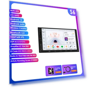 Автомагнитола с Android, 7-дюймовым экраном, GPS, CarPlay, Android Auto, 4G, Bluetooth 5.0 — Автомобильные навигаторы, OSSURET