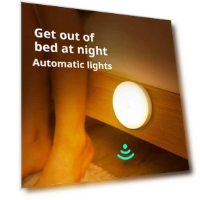 Беспроводная светодиодная лампа-детектор — Ночники, Haven Home