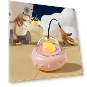 Автоматическая игрушка-дразнилка для кошек с датчиками движения и подсветкой — Игрушки для питомцев, Super shoes Mall