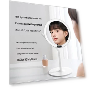 Умное зеркало для макияжа с LED-подсветкой HD — Компактные и дорожные, AMIRO