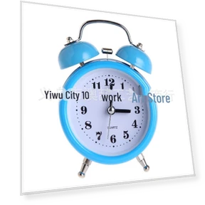 Светящийся бесшумный металлический звонок-будильник с подсветкой — Часы, WoW Home