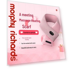 Умный шарф с подогревом для массажа шеи — Греющие пластыри и обертывания, Morphyrichards