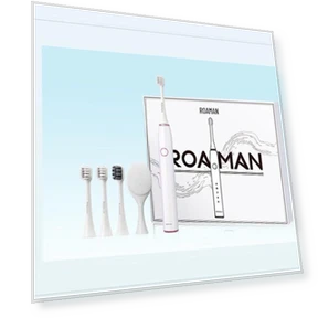 Умная звуковая электрическая зубная щётка — Сменные насадки для зубных щеток, ROAMAN