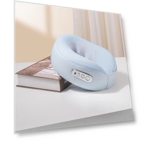 Умная подушка для массажа шеи и плеч с 3D разминанием и голосовым управлением — Массажеры для спины, Meishida